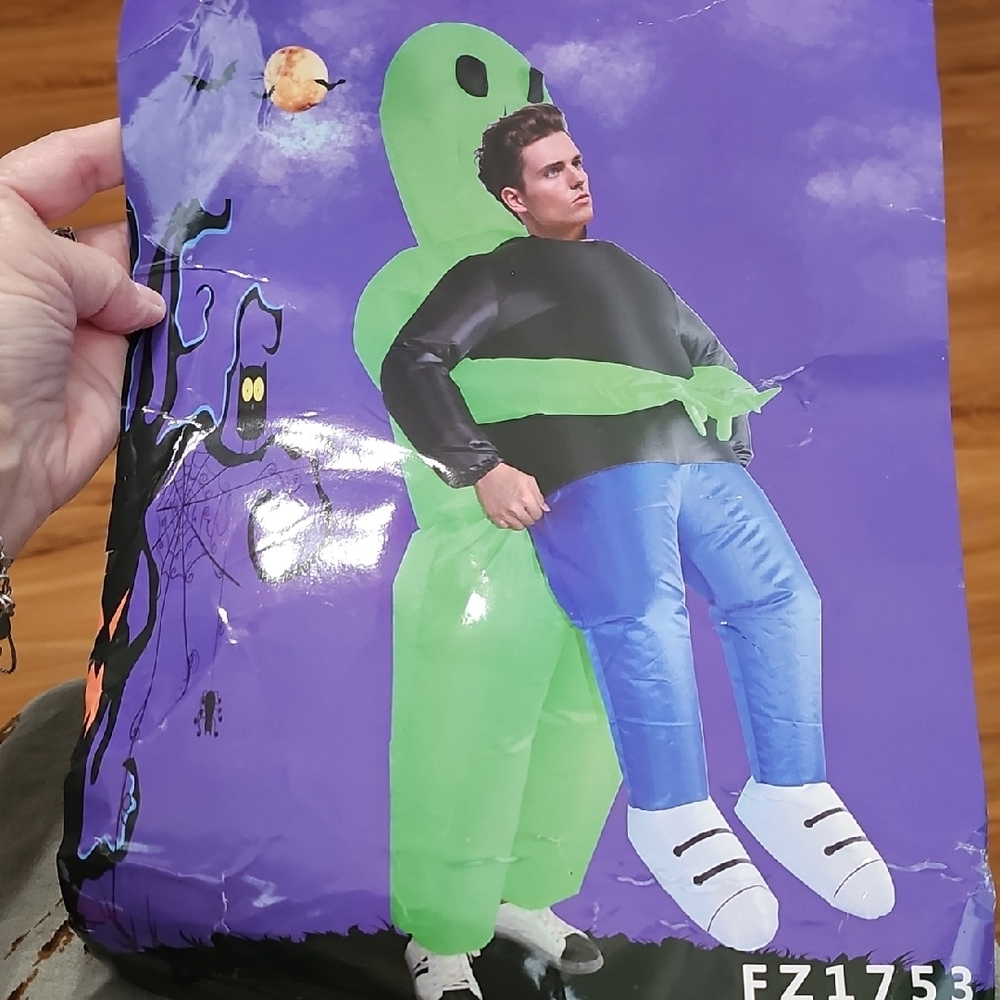 Alien Carrying Human Inflatable Costume